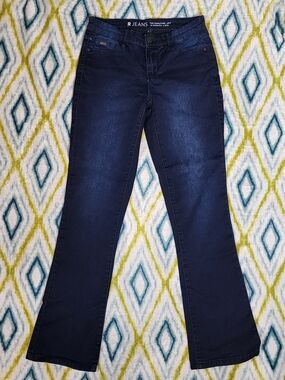 Reitmans R Jeans The Signature Bootcut Dark Wash Stretch Size 27×31